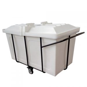 Carro Cuba 600L Com Tampa e Suporte