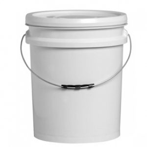 Balde Com Tampa 24L Alça Metálica