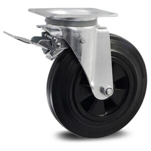 Rodizio 8" C/TRAVA Contentor Conteiner Lixo